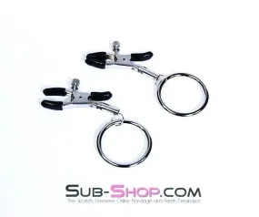 0670ZG      Adjustable Nipple Clamps with Weight Hanging Rings - MEGA Deal