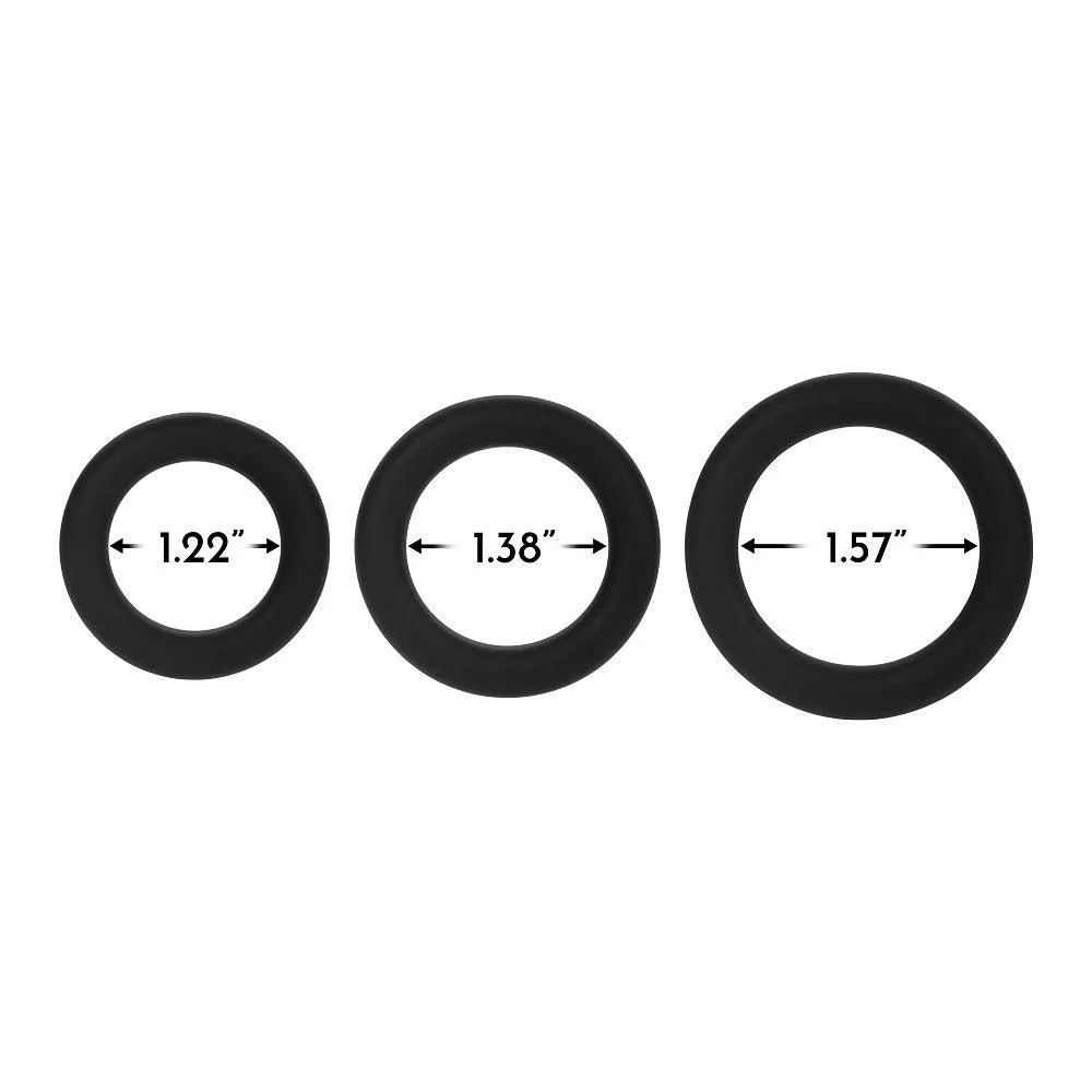 FORTO F-61 C-Ring 3pc Set Black