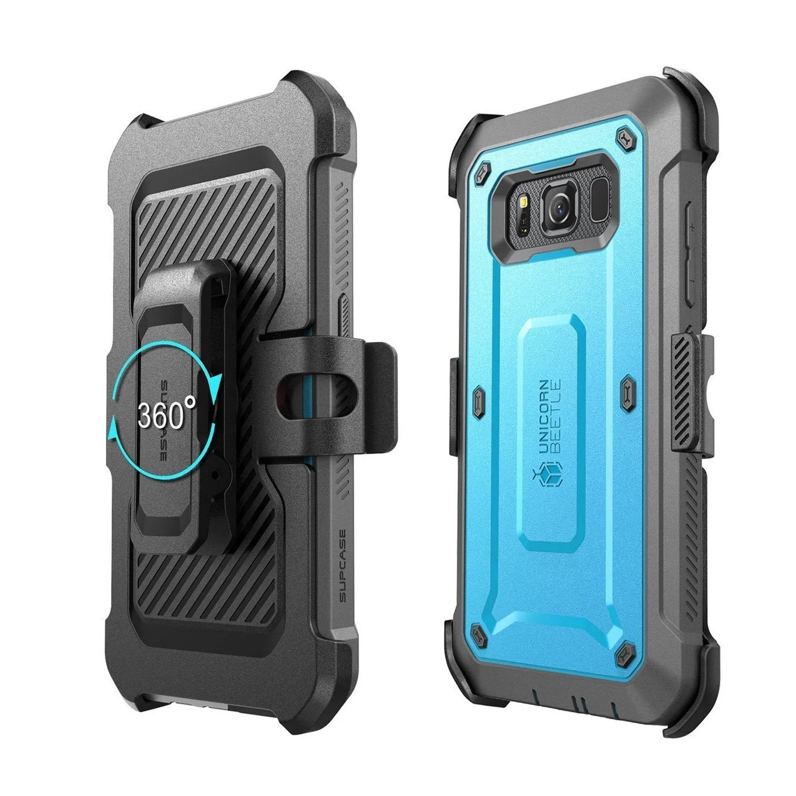 Galaxy S8 Active Unicorn Beetle Pro case with Screen Protector-Blue