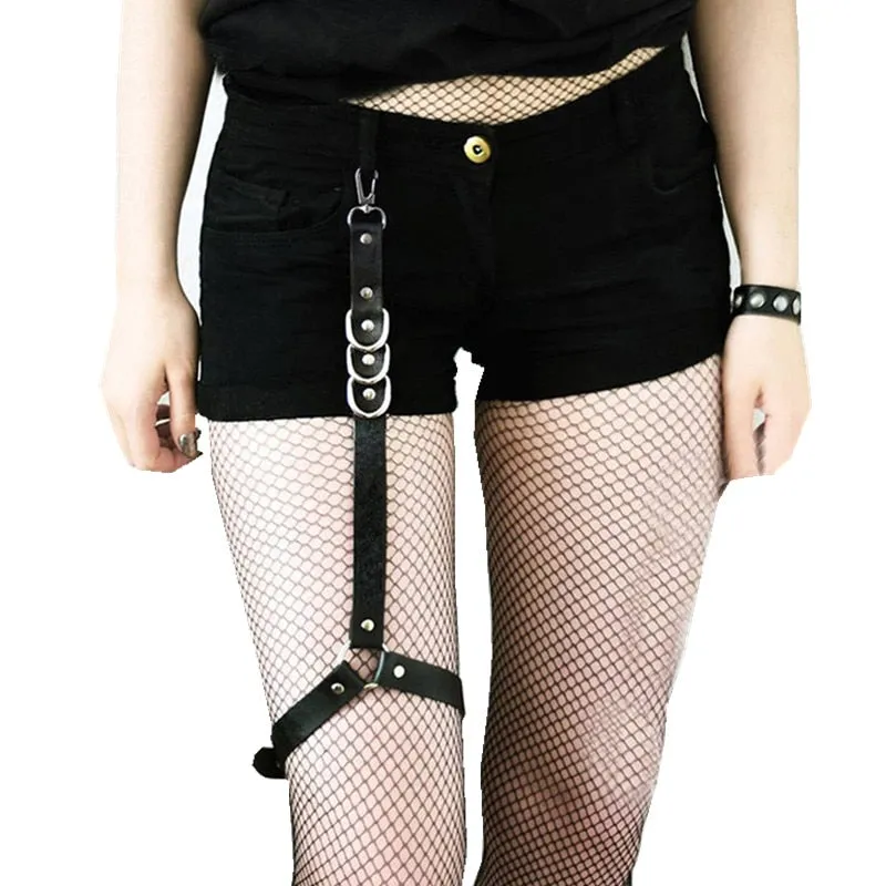 'My Curse' Black Goth Strap Garter