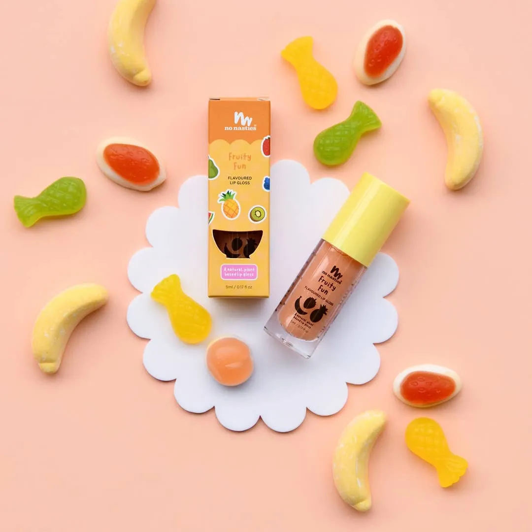 Natural Kids Lip Gloss Wands: Chocolate Ice Cream - Light Chocolate Coloured