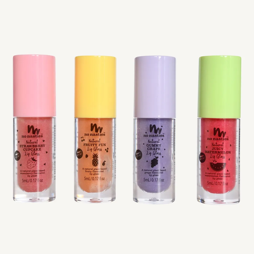 Natural Kids Lip Gloss Wands: Chocolate Ice Cream - Light Chocolate Coloured