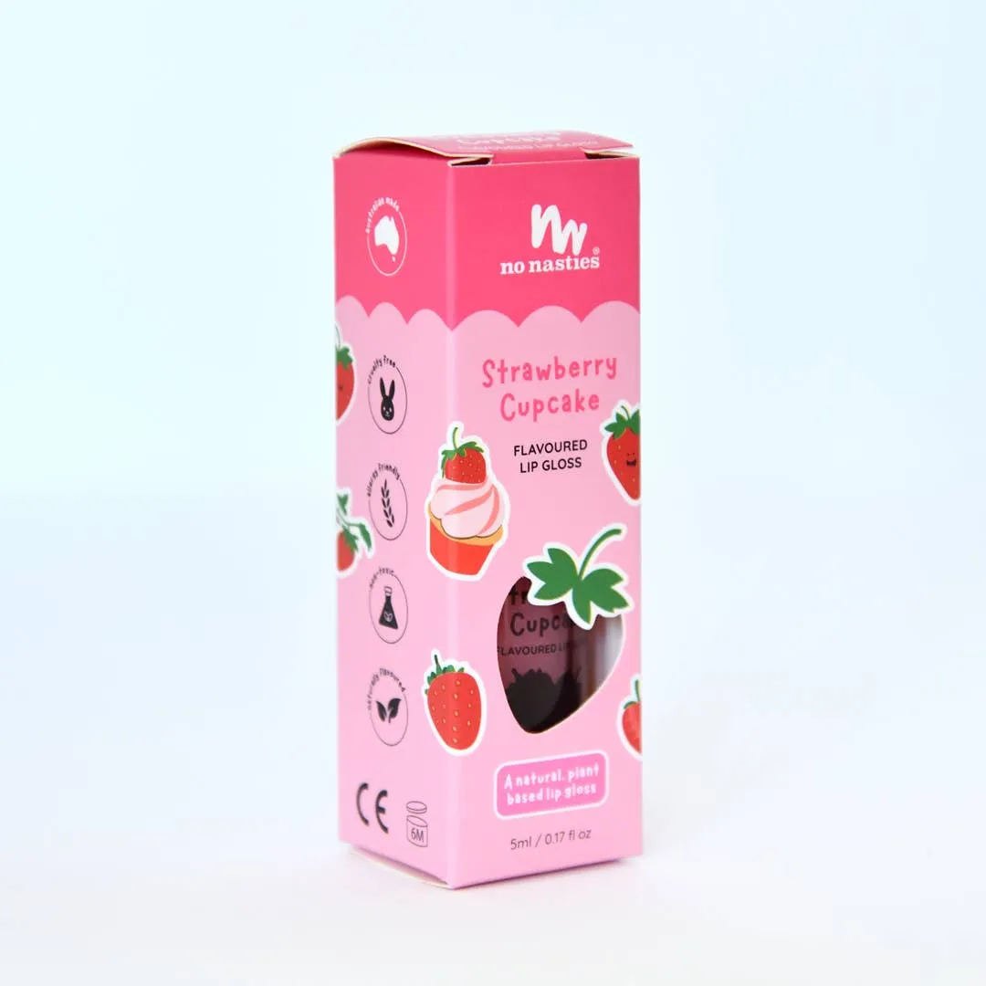 Natural Kids Lip Gloss Wands: Chocolate Ice Cream - Light Chocolate Coloured