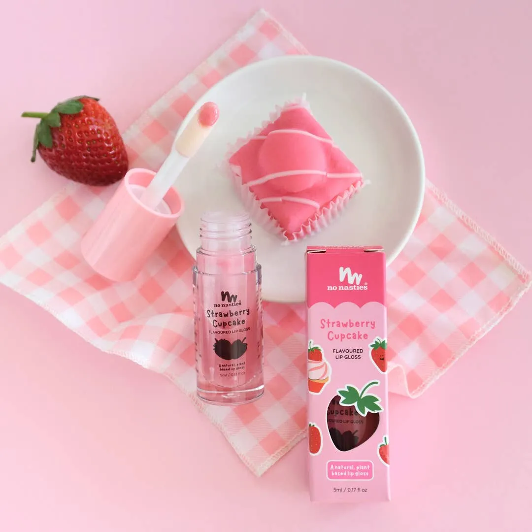 Natural Kids Lip Gloss Wands: Chocolate Ice Cream - Light Chocolate Coloured