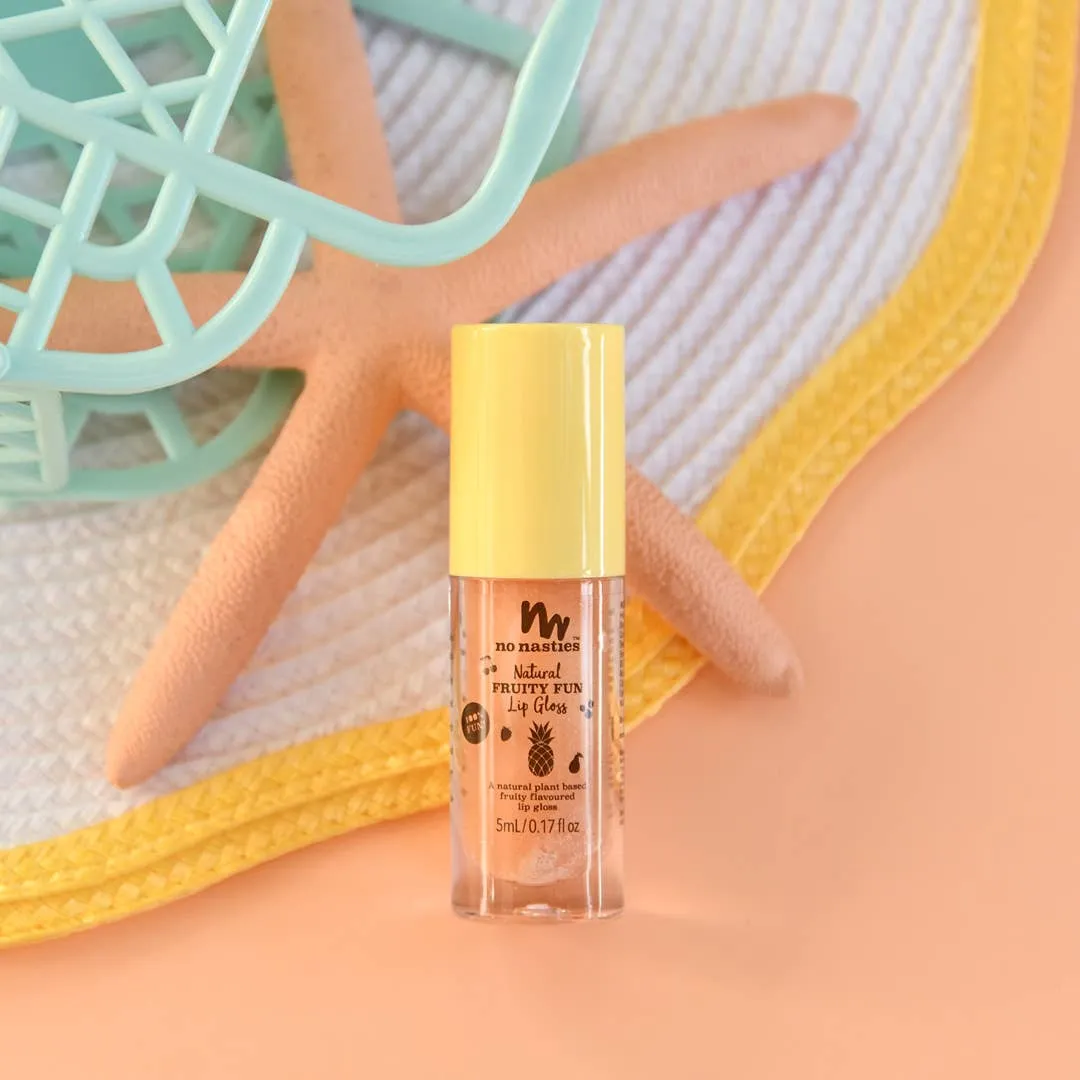 Natural Kids Lip Gloss Wands: Chocolate Ice Cream - Light Chocolate Coloured