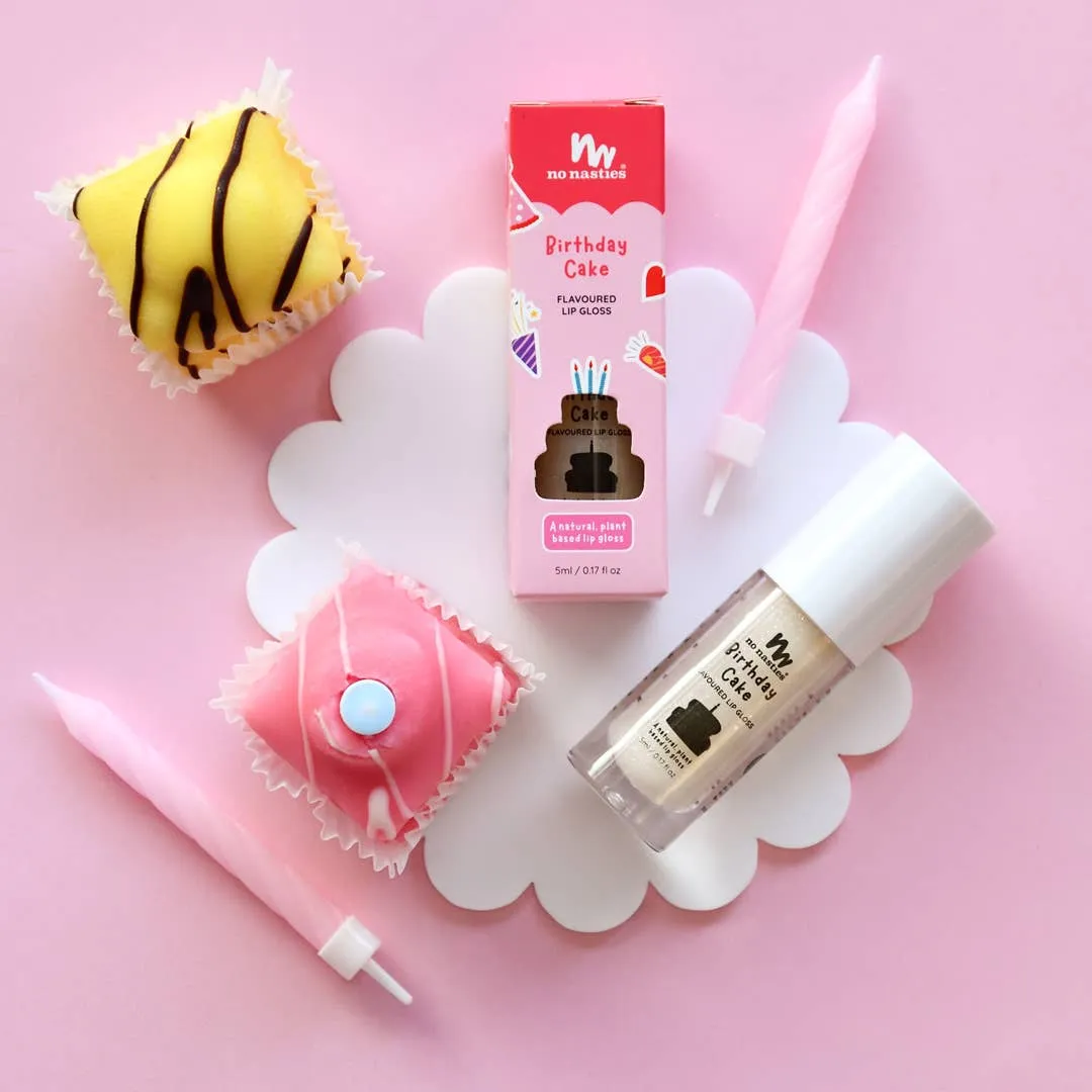 Natural Kids Lip Gloss Wands: Chocolate Ice Cream - Light Chocolate Coloured