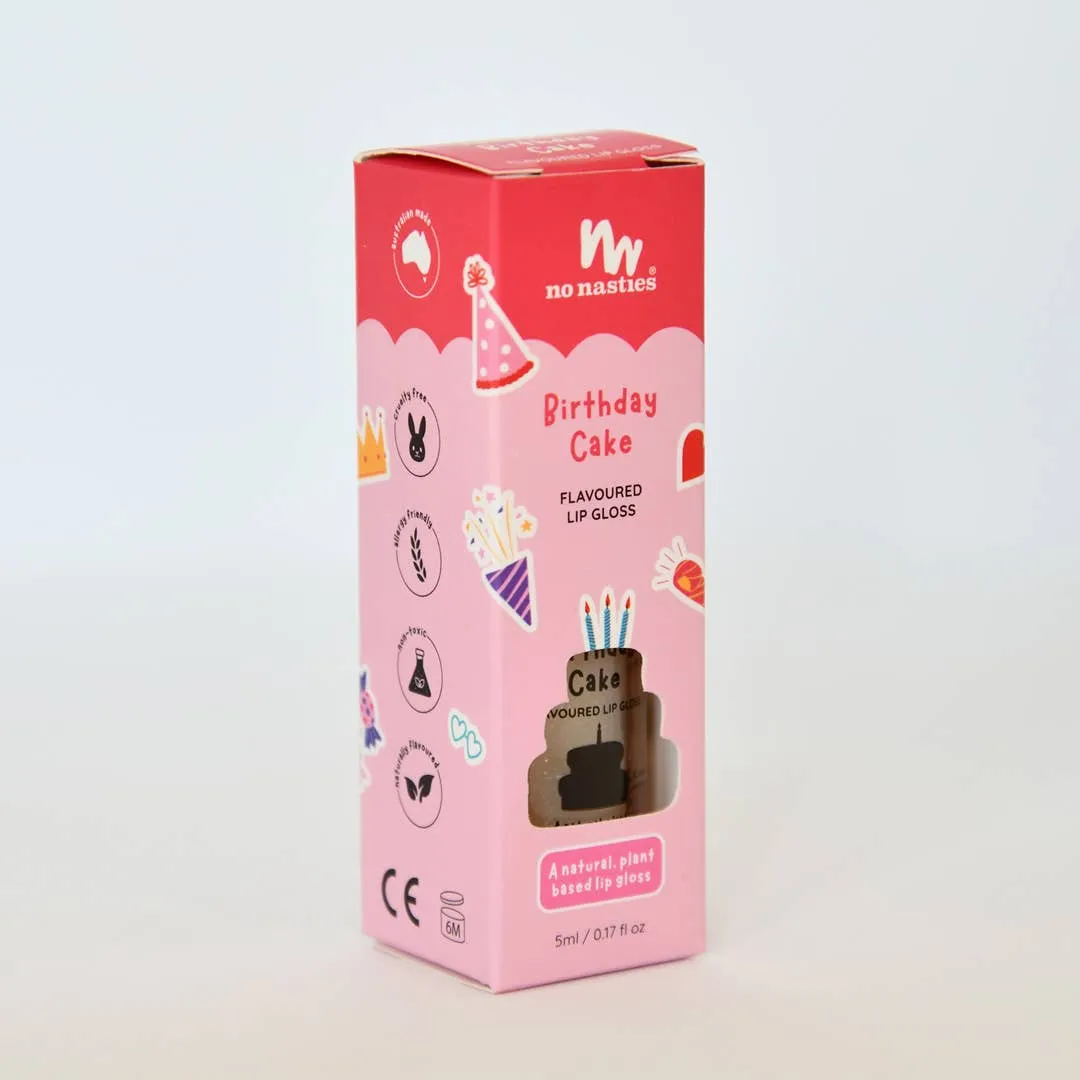 Natural Kids Lip Gloss Wands: Chocolate Ice Cream - Light Chocolate Coloured