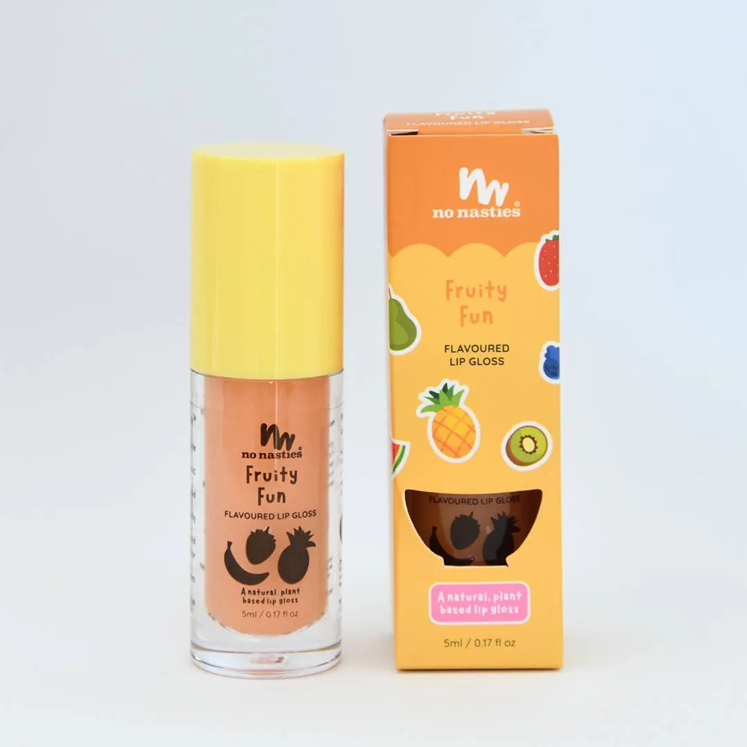 Natural Kids Lip Gloss Wands: Chocolate Ice Cream - Light Chocolate Coloured