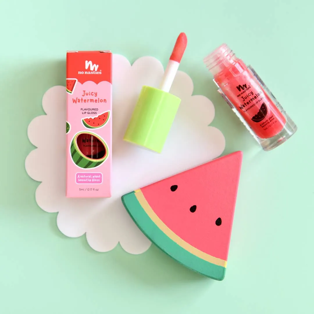 Natural Kids Lip Gloss Wands: Chocolate Ice Cream - Light Chocolate Coloured