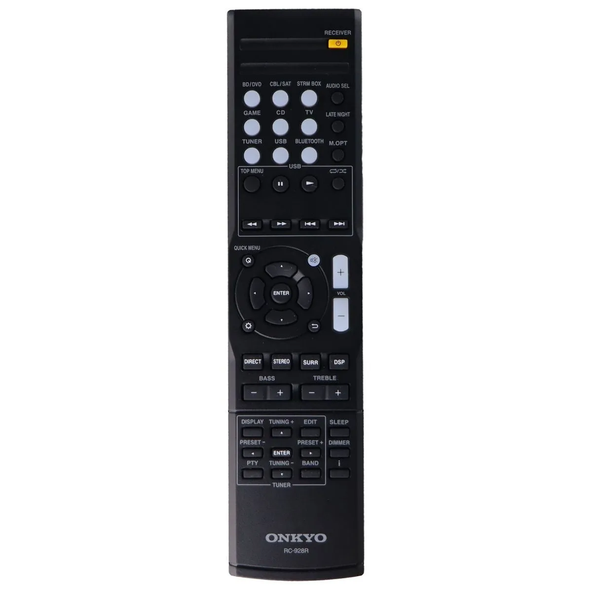 Onkyo Remote Control (RC-928R) for Select Onkyo Devices - Black