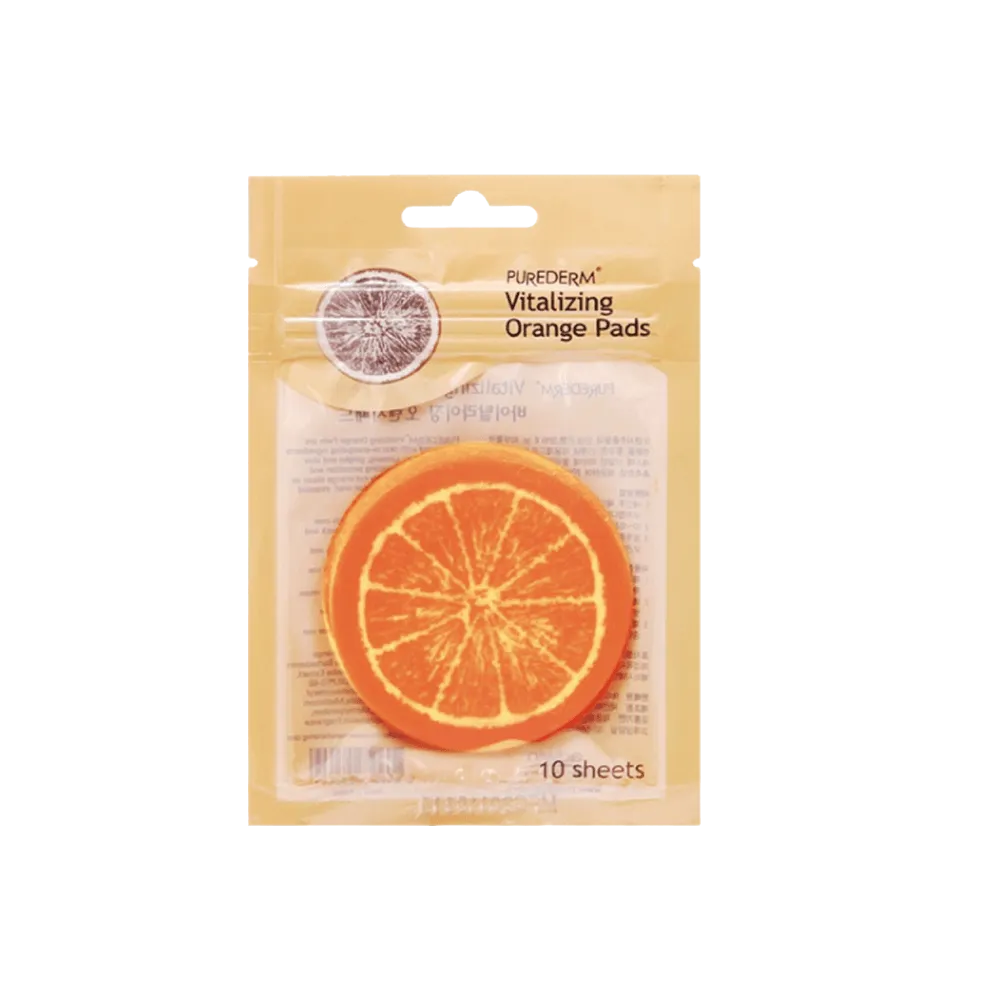Purederm Vitalizing Orange Pads – 10 Sheets-  ADS201