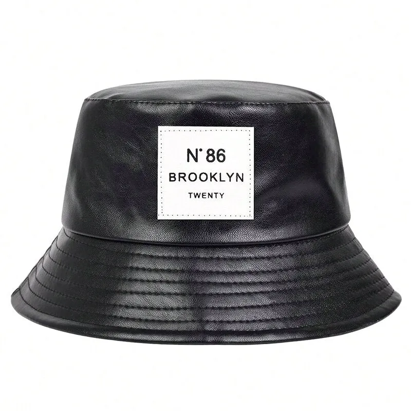 StreetVogue PU Leather Bucket Hat - Fushia
